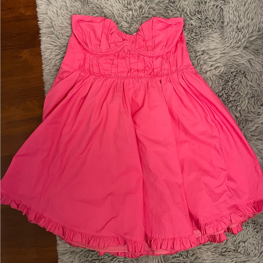 Pink mini dress